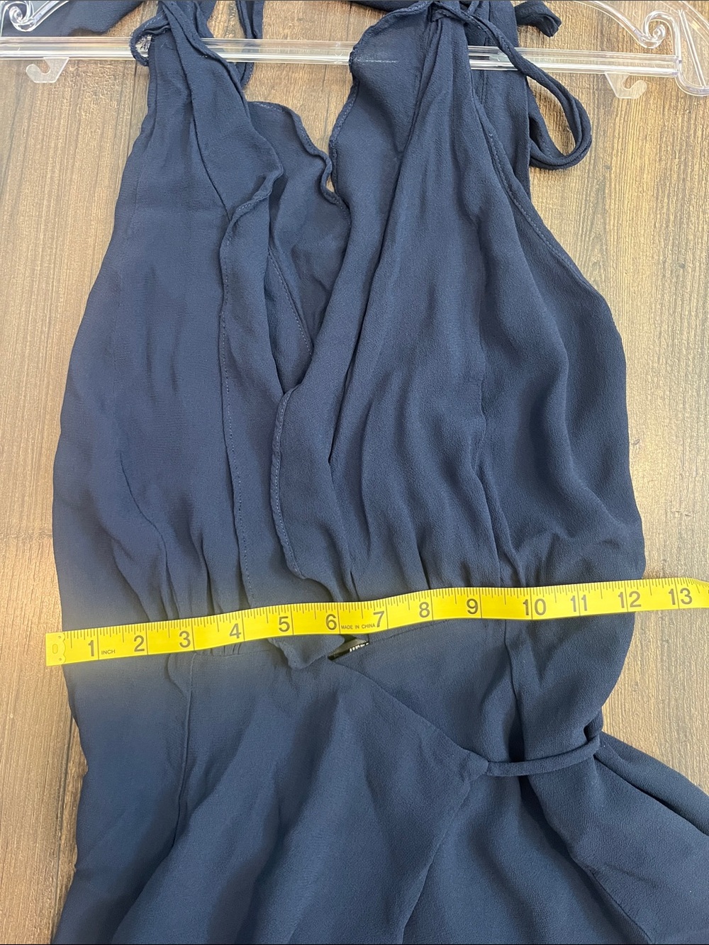 Reformation Navy Plunge V-Neck Maxi Dress READ - Picture 12 of 13